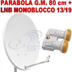 Parabola G.M. 80 cm + Lnb Monoblocco Singolo 13/19